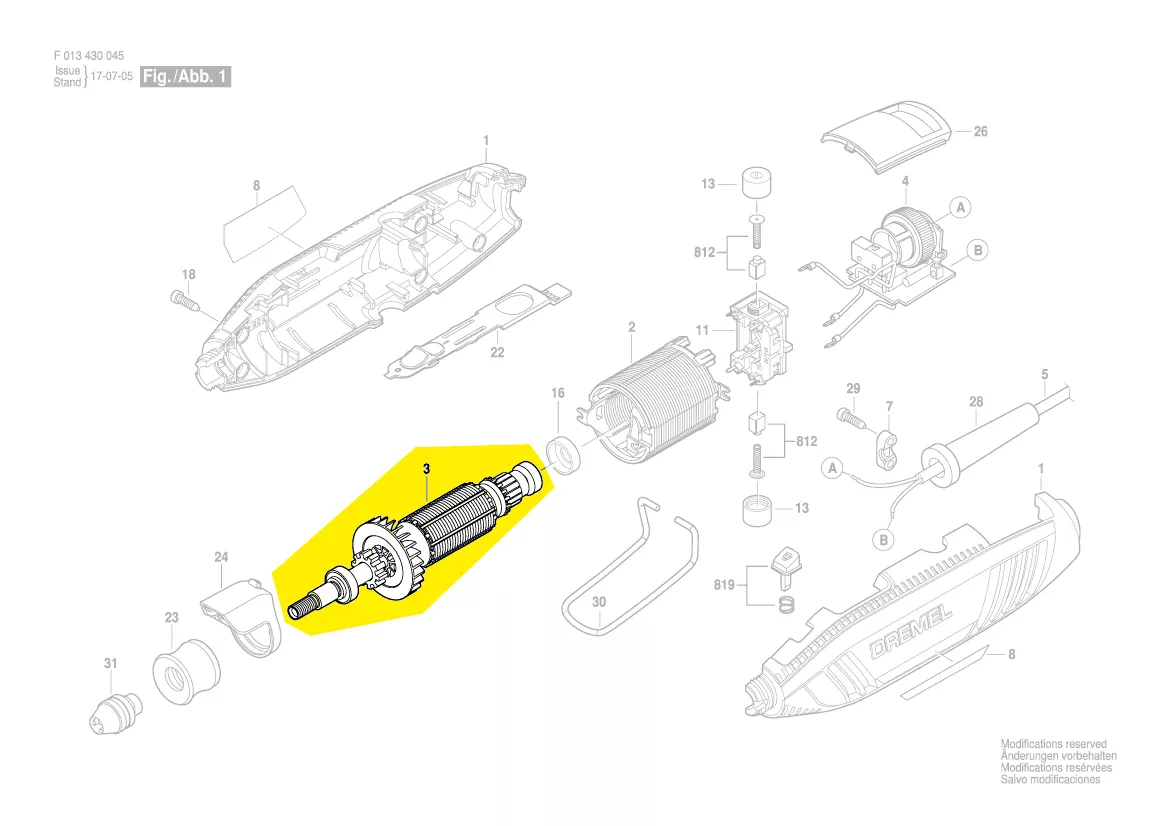 Induit réf. 1 604 010 B73